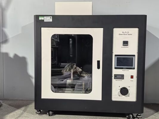 ซื้อ IEC60695 เครื่องทดสอบความทนทานต่อการเผาไหม้ของสายไฟที่ส่องแสง การผลิตออนไลน์