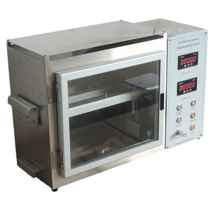 ซื้อ Fire Nozzle Dia9.5mm เครื่องทดสอบความไวไฟในแนวนอน, เครื่องทดสอบความไวไฟ FMVSS 302 การผลิตออนไลน์