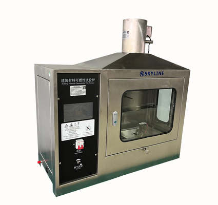 การทดสอบแหล่งไฟเดียว เครื่องทดสอบความเผาไหม้ EN ISO 11925-2/DIN 53438