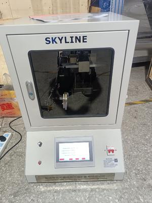 ISO 340 AS1334.10 เครื่องทดสอบการเผาไหม้แนวตั้งของสายพานลำเลียง พร้อมหัวเผาบุนเซนขนาด 10.5 มม. และการหมุนปรับได้ 0°～45° สำหรับการทดสอบการติดไฟ