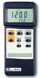 ราคาดี อุปกรณ์การทดสอบอิเล็กทรอนิกส์พลังงานต่ำจอแสดงผล LCD TM916 Dual Therometer ออนไลน์